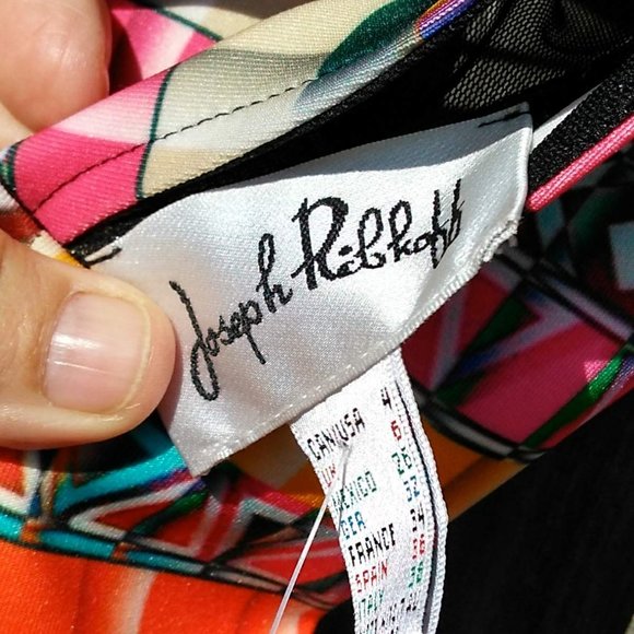 Joseph Ribkoff geometric dress  NWT 4 - Picture 8 of 12